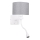 LED Väggbelysning POLO 1xE27/40W+LED/2W 230V vit