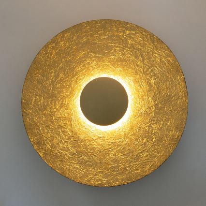 LED väggbelysning SOLE LED/16W/230V diameter 65 cm guld