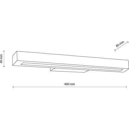 LED väggbelysning TEO LED/8W/230V 3000K valnöt
