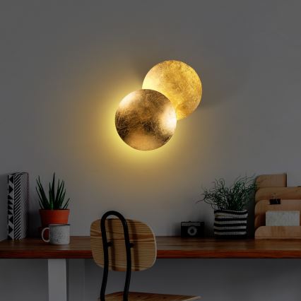 LED väggbelysning YOSMA LED/5W/230V 3000K guld