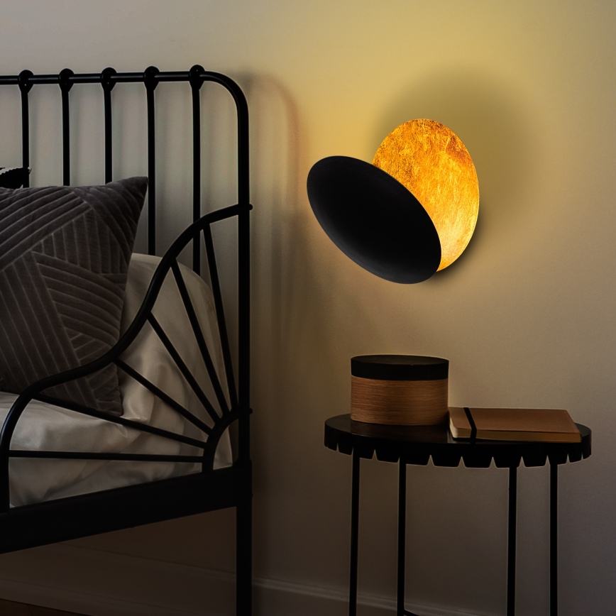 LED väggbelysning YOSMA LED/5W/230V 3000K svart/koppar