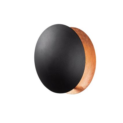 LED väggbelysning YOSMA LED/5W/230V 3000K svart/koppar