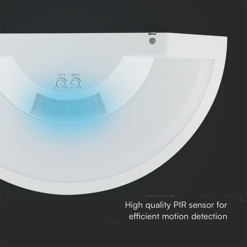 LED Vägglampa för badrum med sensor SAMSUNG CHIP LED/10W/230V 4000K IP54 vit