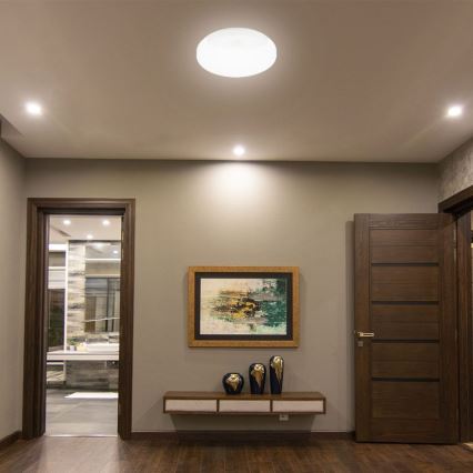 LED Vägglampa för badrum med sensor SAMSUNG CHIP LED/15W/230V 3000/4000/6000K IP44 vit