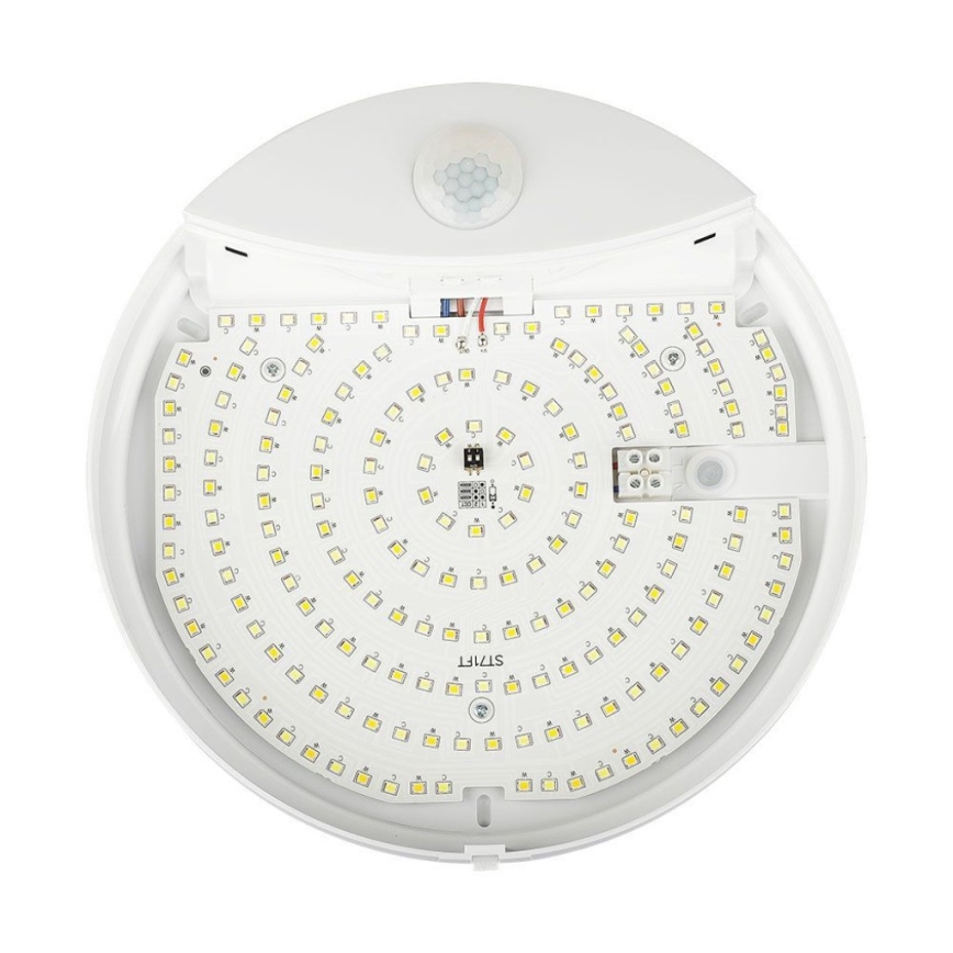 LED Vägglampa för badrum med sensor SAMSUNG CHIP LED/15W/230V 3000/4000/6000K IP44 vit