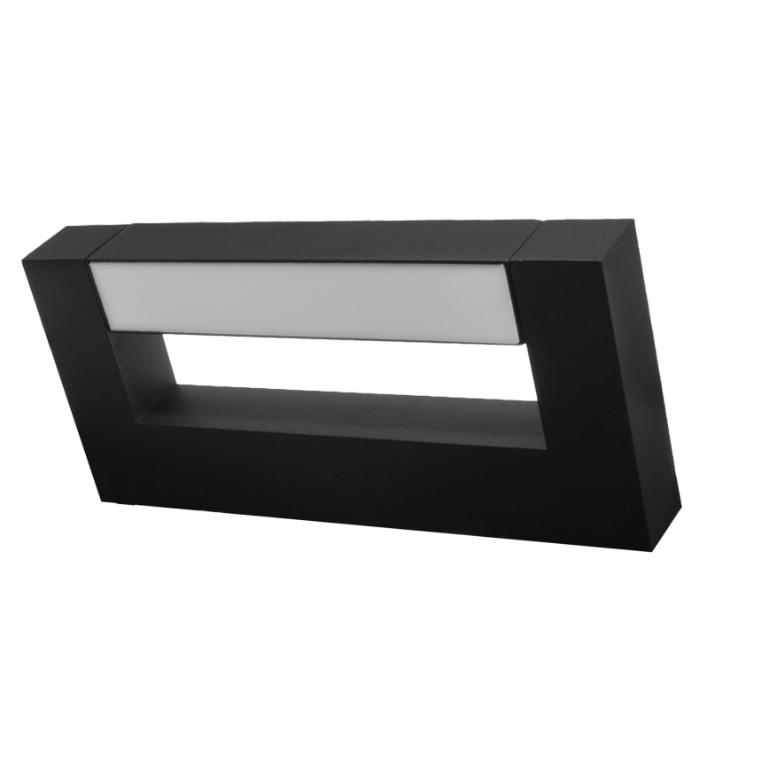LED Flexibel vägglampa för utomhusbruk 2xLED/4W/230V IP54 30 cm svart
