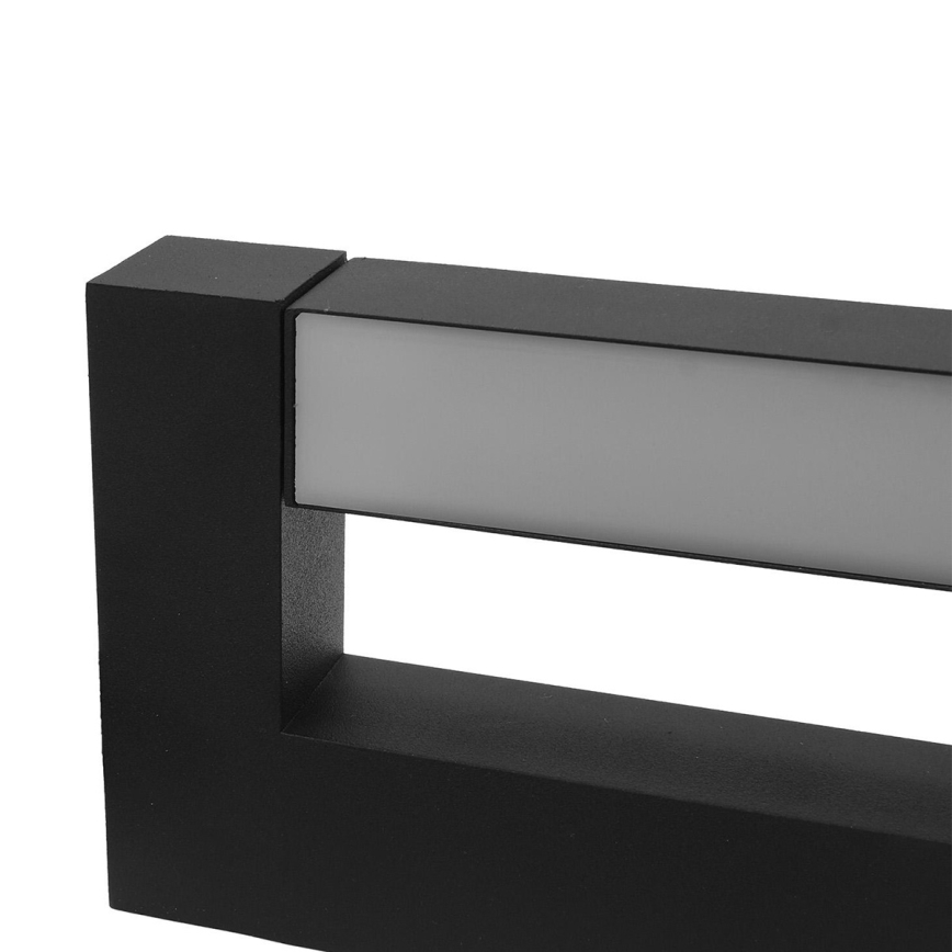 LED Flexibel vägglampa för utomhusbruk 2xLED/4W/230V IP54 30 cm svart