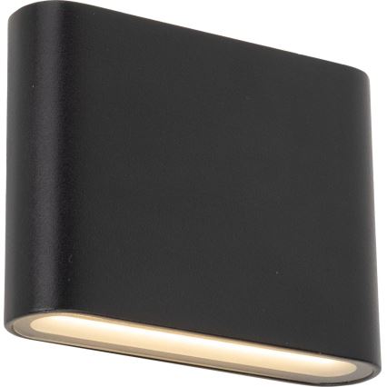LED vägglampa för utomhusbruk ARWENA 2xLED/3W/230V IP54 svart