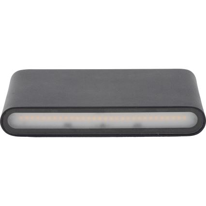 LED vägglampa för utomhusbruk ARWENA 2xLED/6W/230V IP54 svart