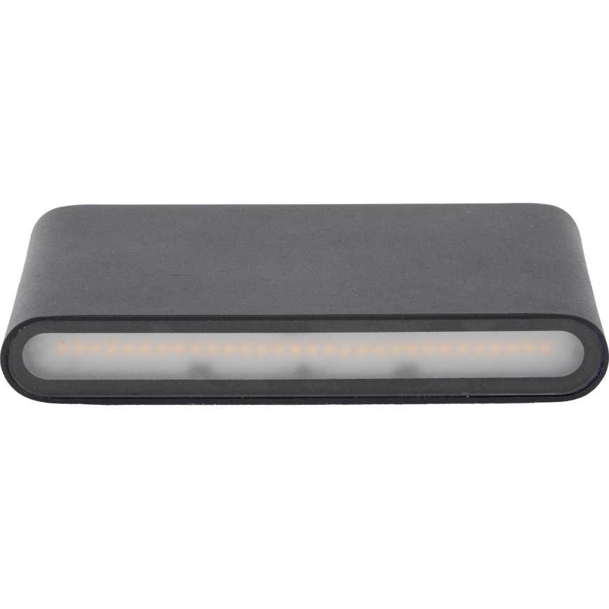 LED vägglampa för utomhusbruk ARWENA 2xLED/6W/230V IP54 svart