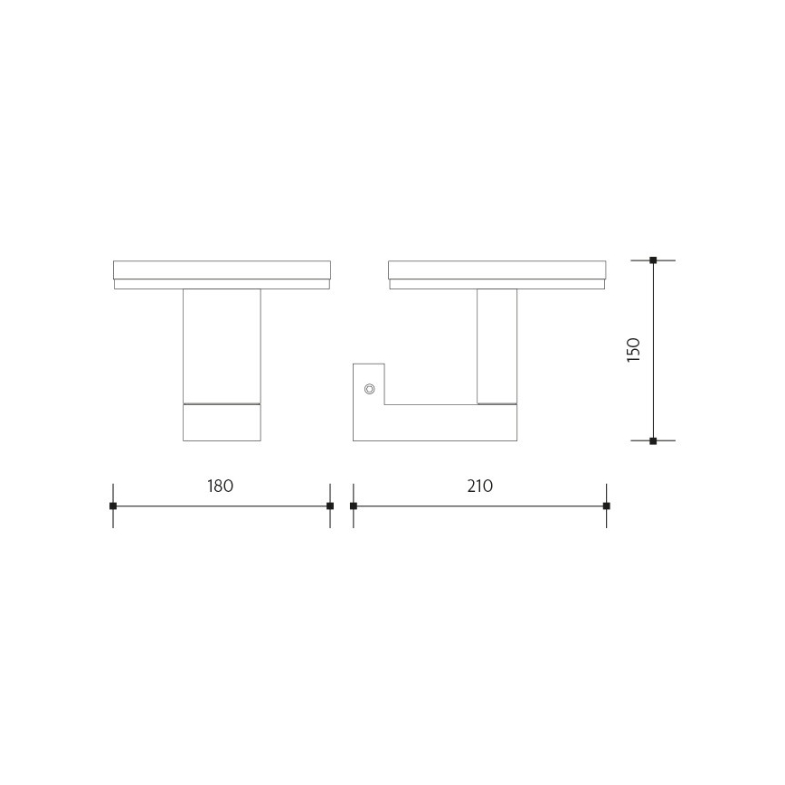 LED vägglampa för utomhusbruk BARI LED/10W/230V 4000K IP54 antracit