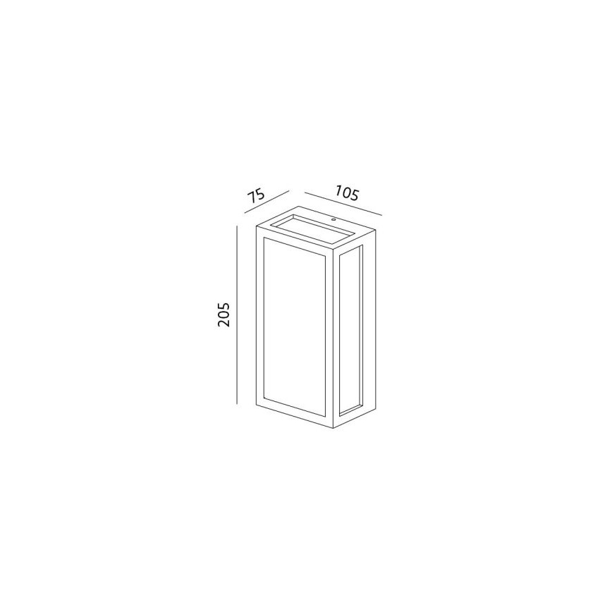 LED vägglampa för utomhusbruk ENTERA LED/10W/230V 4000K IP54