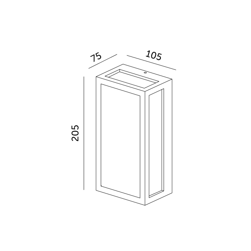 LED vägglampa för utomhusbruk ENTERA LED/10W/230V 4000K IP54