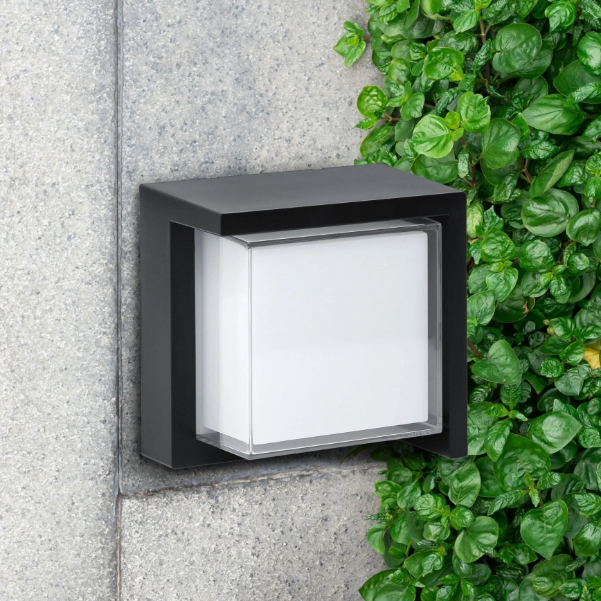 LED vägglampa för utomhusbruk ESSEN LED/12W/230V IP44 svart