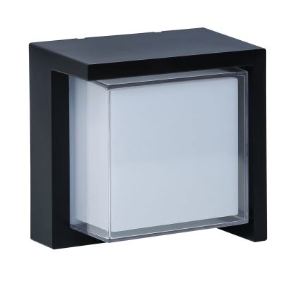 LED vägglampa för utomhusbruk ESSEN LED/12W/230V IP44 svart