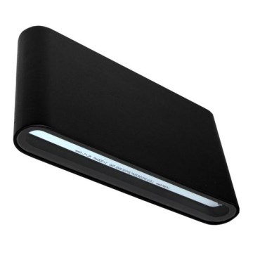 LED vägglampa för utomhusbruk FLOW 2xLED/6W/230V IP54 3000K svart
