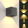 LED vägglampa för utomhusbruk KREON 2xLED/3W/230V IP54 3000K antracit