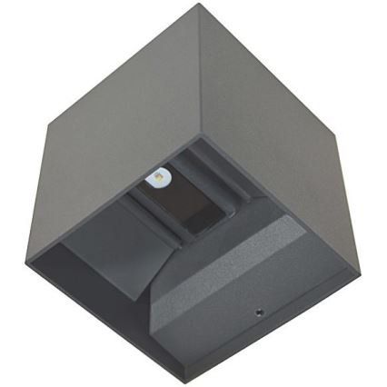 LED vägglampa för utomhusbruk KREON 2xLED/3W/230V IP54 3000K antracit