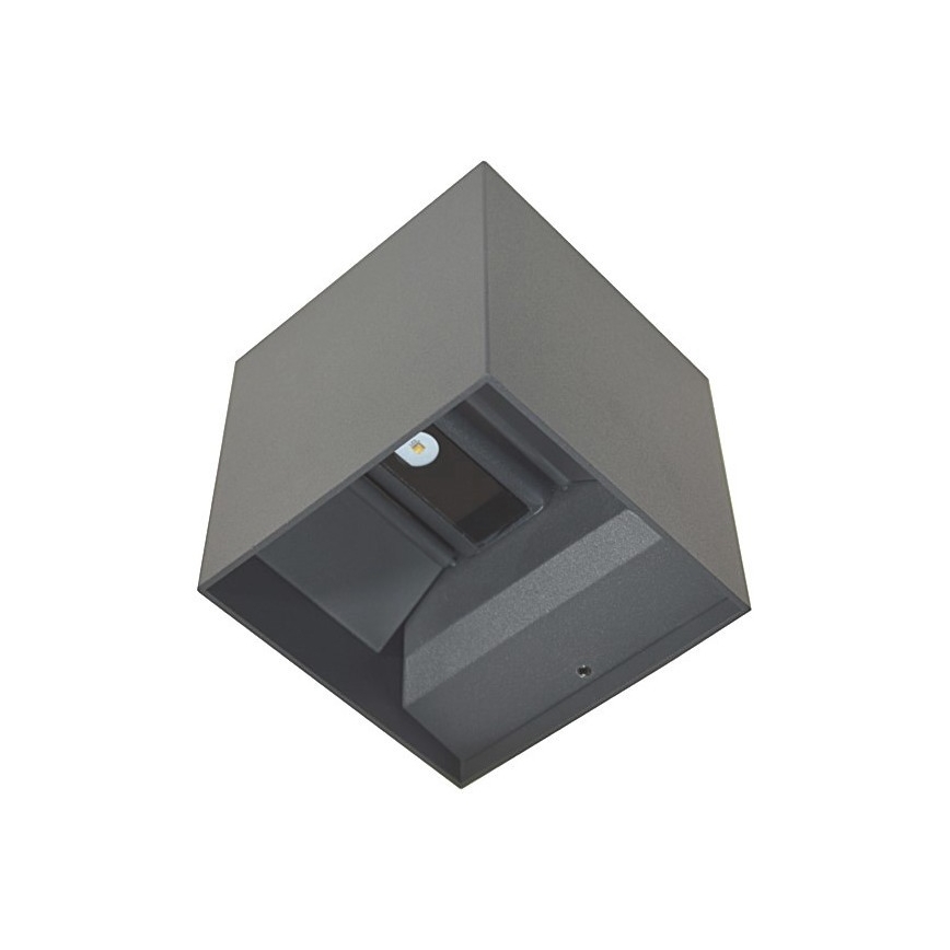 LED vägglampa för utomhusbruk KREON 2xLED/3W/230V IP54 3000K antracit