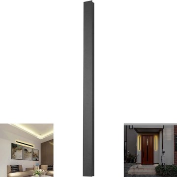 LED vägglampa för utomhusbruk LED/10W/230V 3000K IP65 antracit