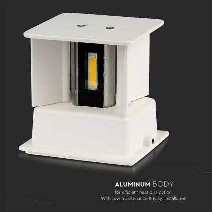 LED vägglampa för utomhusbruk LED/11W/230V 3000K IP65 vit