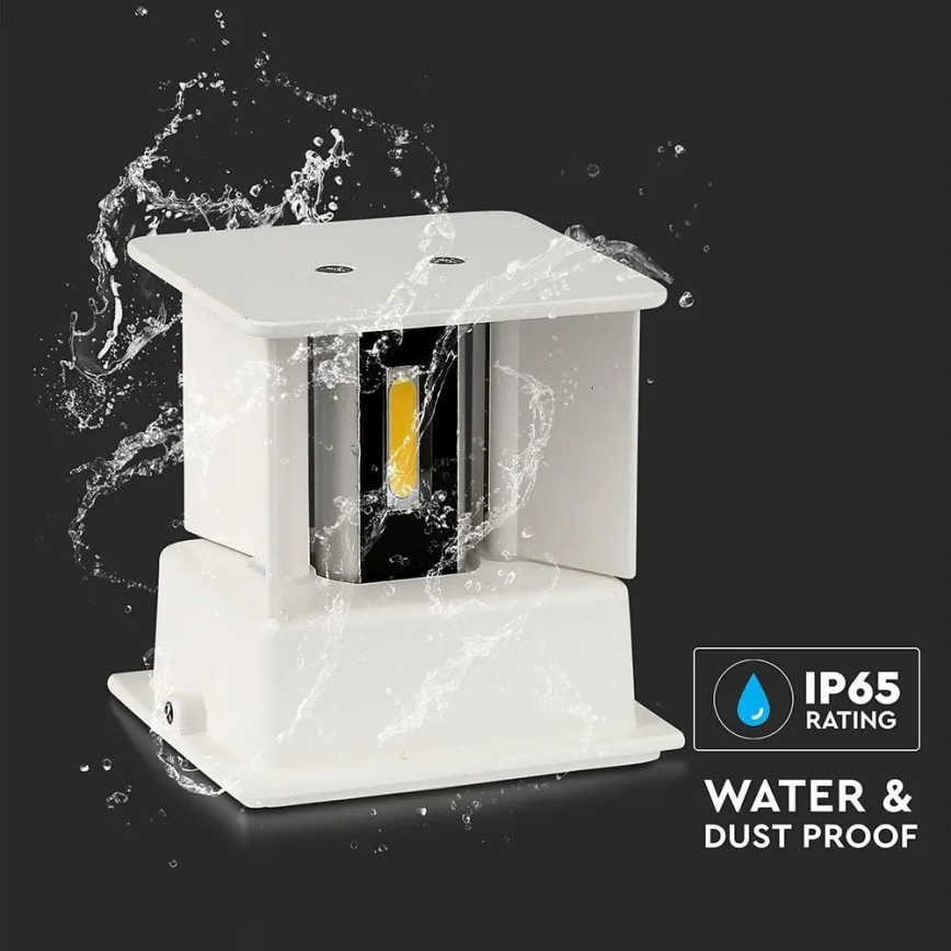 LED vägglampa för utomhusbruk LED/11W/230V 3000K IP65 vit