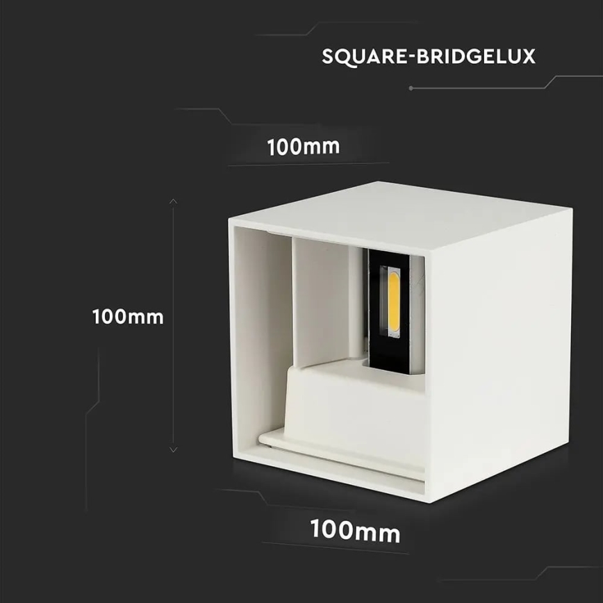 LED vägglampa för utomhusbruk LED/11W/230V 3000K IP65 vit