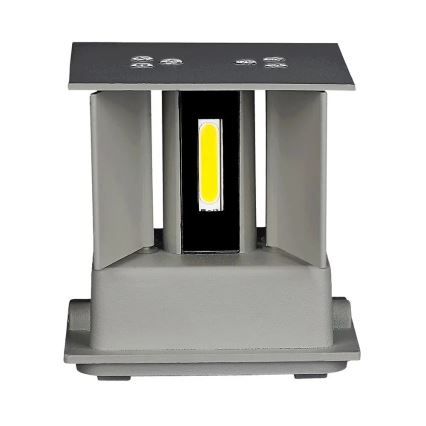 LED vägglampa för utomhusbruk LED/11W/230V 4000K IP65 grå