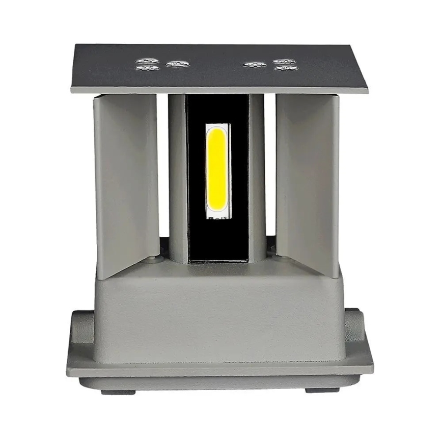 LED vägglampa för utomhusbruk LED/11W/230V 4000K IP65 grå