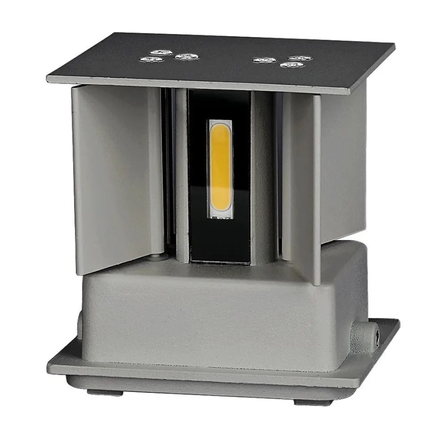 LED vägglampa för utomhusbruk LED/11W/230V 4000K IP65 grå