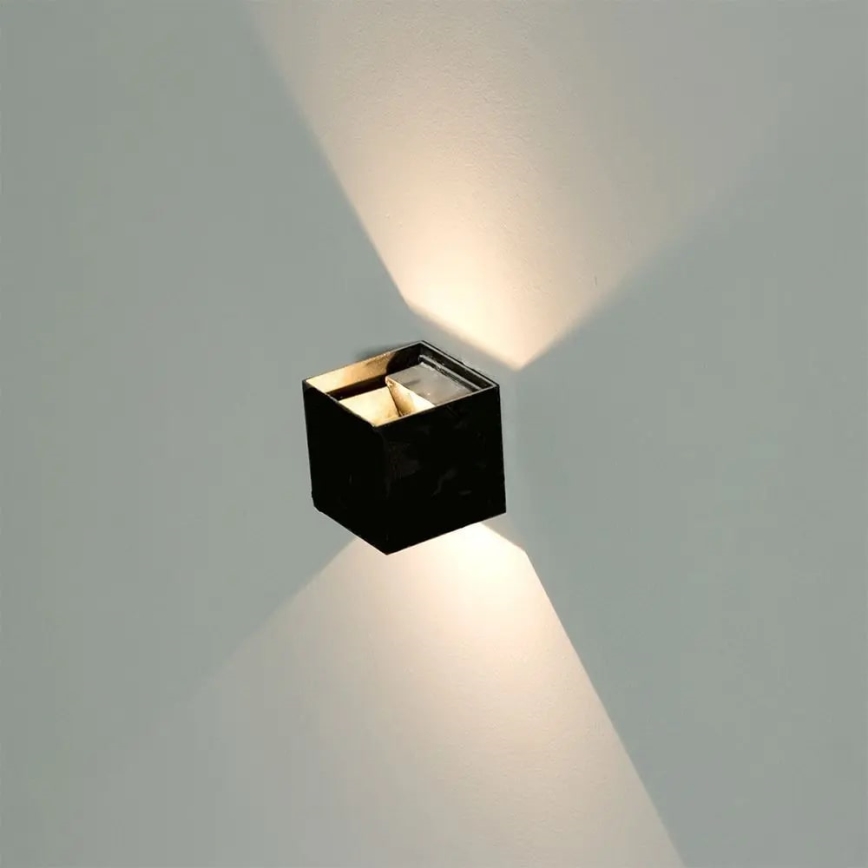 LED vägglampa för utomhusbruk LED/11W/230V 4000K IP65 svart