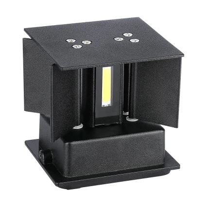 LED vägglampa för utomhusbruk LED/11W/230V 4000K IP65 svart