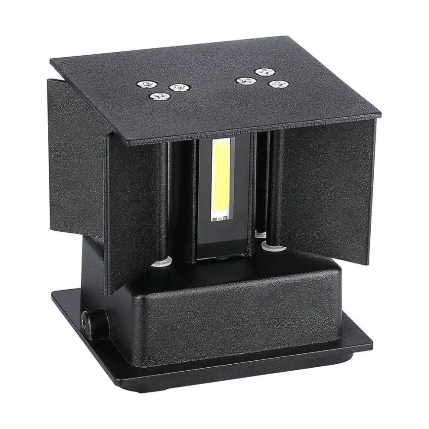LED vägglampa för utomhusbruk LED/11W/230V 4000K IP65 svart