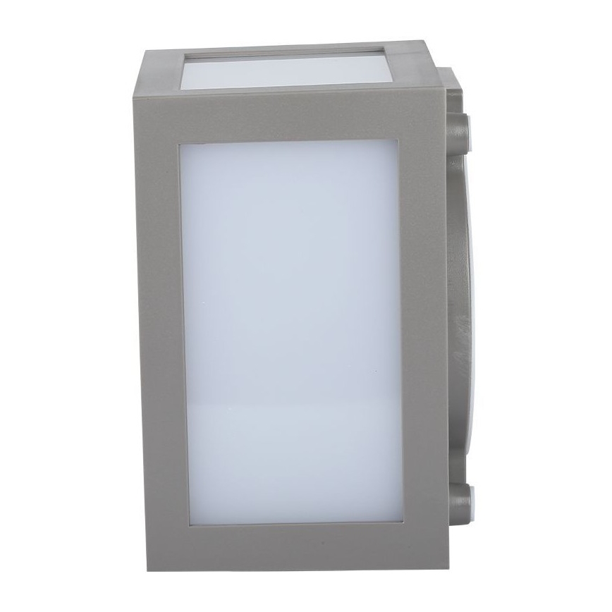 LED vägglampa för utomhusbruk LED/12W/230V 3000K IP65 grå
