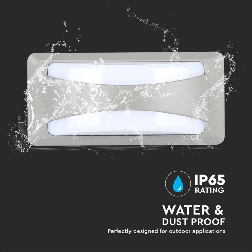 LED vägglampa för utomhusbruk LED/12W/230V 3000K IP65