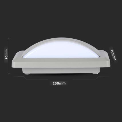 LED vägglampa för utomhusbruk LED/12W/230V 3000K IP65