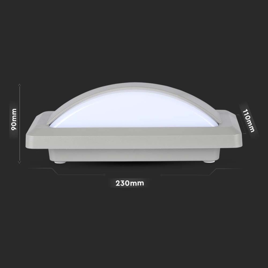 LED vägglampa för utomhusbruk LED/12W/230V 3000K IP65