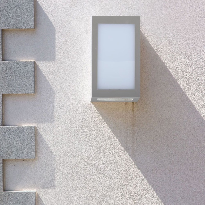 LED vägglampa för utomhusbruk LED/12W/230V 4000K IP65 grå