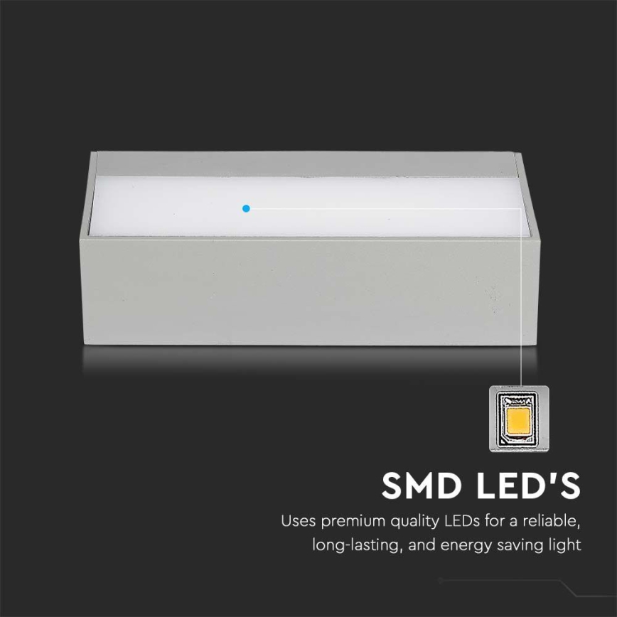 LED vägglampa för utomhusbruk LED/12W/230V 4000K IP65