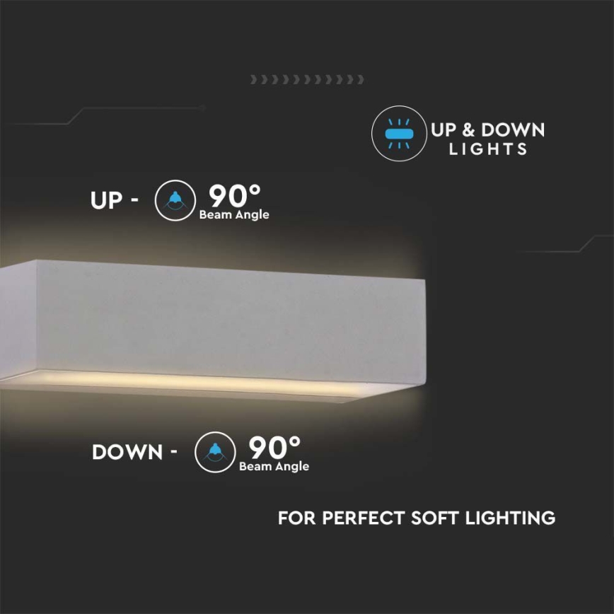 LED vägglampa för utomhusbruk LED/12W/230V 4000K IP65
