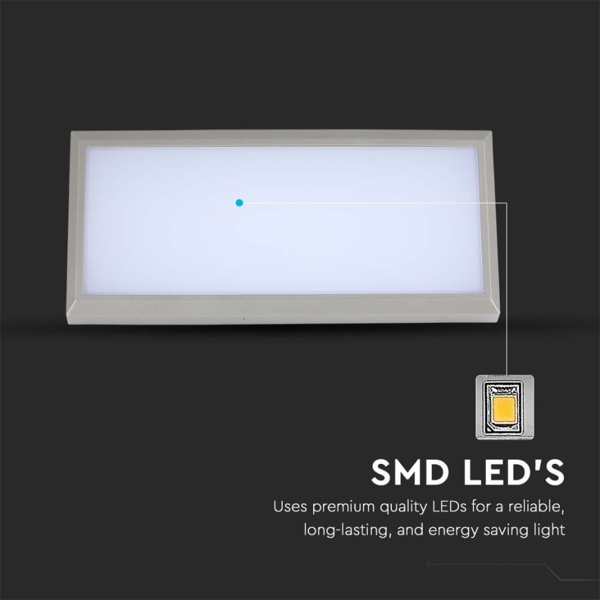 LED vägglampa för utomhusbruk LED/12W/230V 4000K IP65