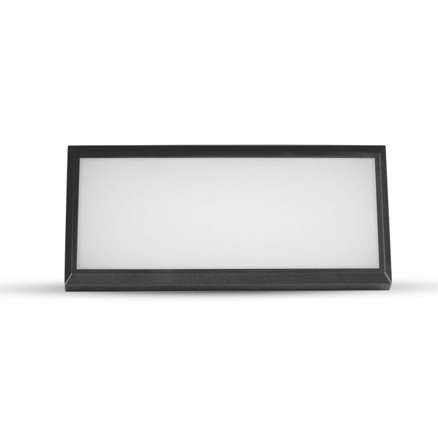 LED vägglampa för utomhusbruk LED/12W/230V 4000K IP65 svart