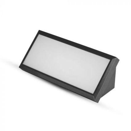 LED vägglampa för utomhusbruk LED/12W/230V 4000K IP65 svart
