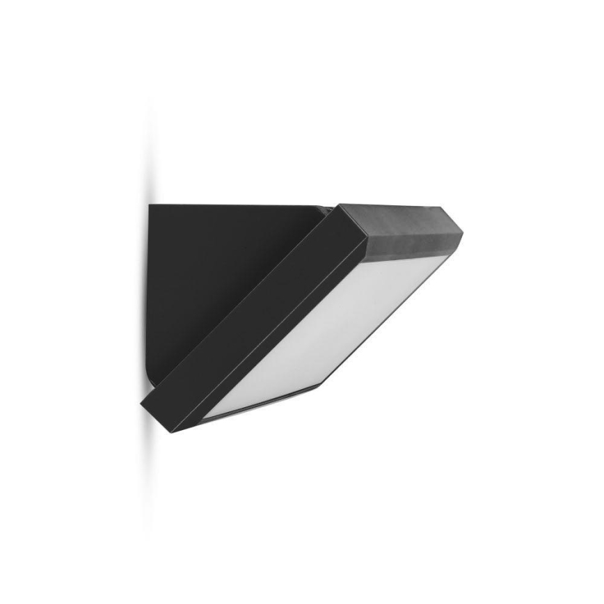 LED vägglampa för utomhusbruk LED/12W/230V 4000K IP65 svart