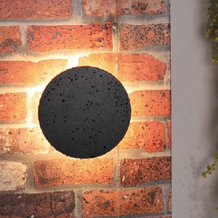 LED vägglampa för utomhusbruk LED/12W/230V 4000K IP65 svart