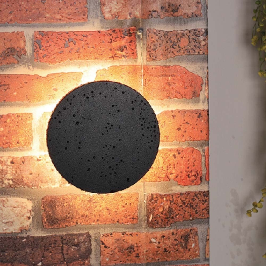 LED vägglampa för utomhusbruk LED/12W/230V 4000K IP65 svart