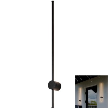 LED vägglampa för utomhusbruk LED/12W/230V 4000K IP65 svart