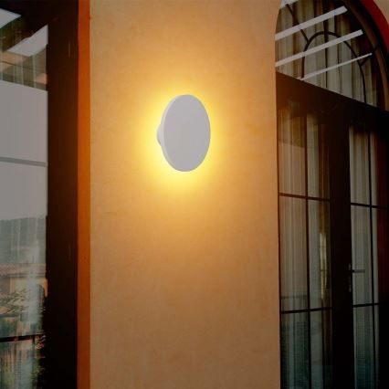 LED vägglampa för utomhusbruk LED/12W/230V 4000K IP65 vit