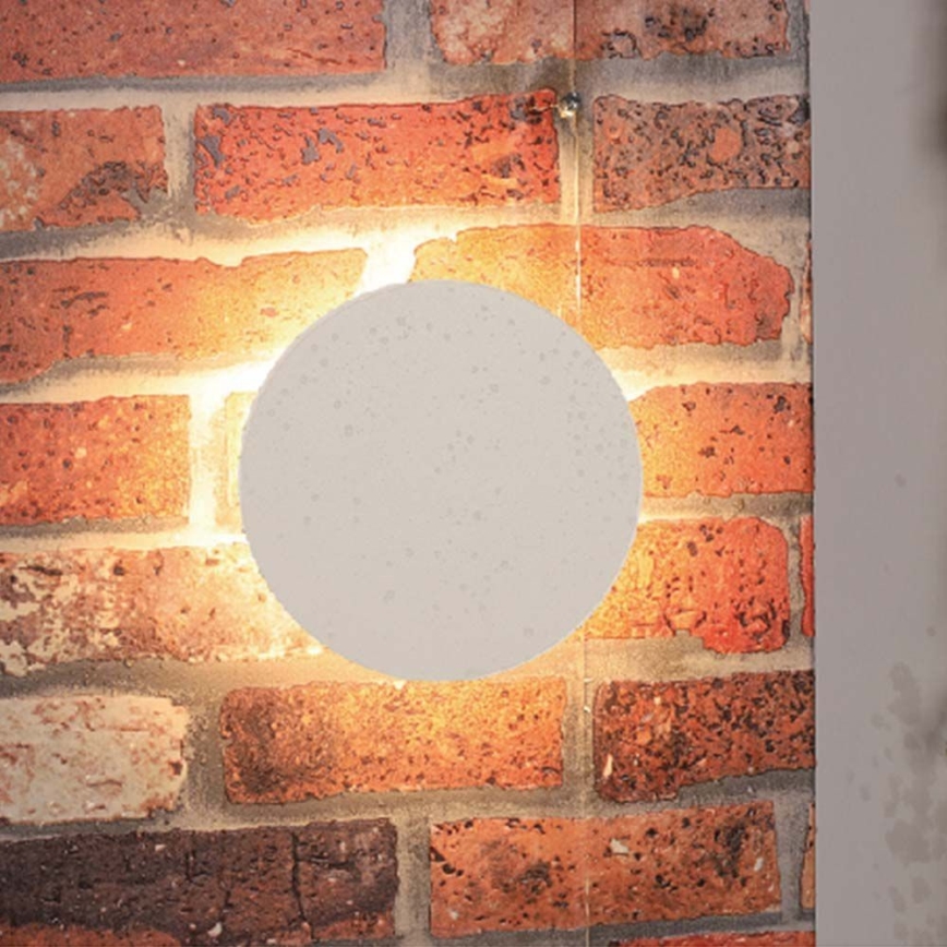 LED vägglampa för utomhusbruk LED/12W/230V 4000K IP65 vit