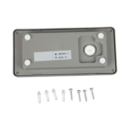 LED vägglampa för utomhusbruk LED/12W/230V 6400K IP65